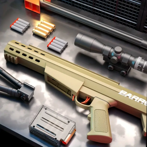 Toys Guns Foam Blaster Barrett Toy Gun With Soft Bullets