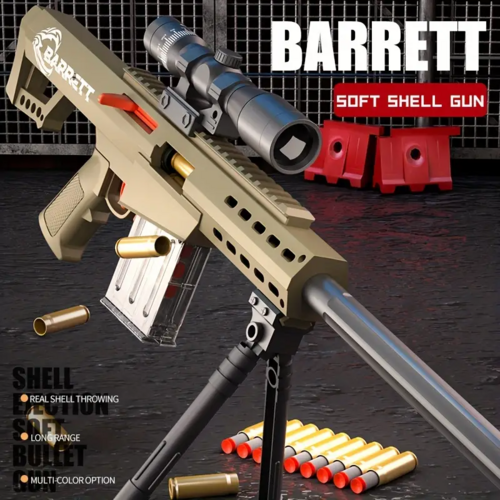 Toys Guns Foam Blaster Barrett Toy Gun With Soft Bullets